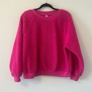Pink Sherpa Sweater